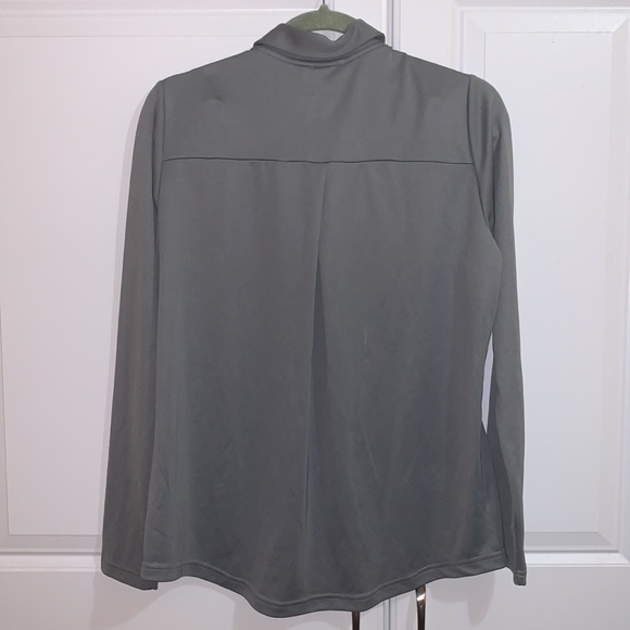 NWT Adidas Gray Golf Long Sleeve Polo Shirt Large - Picture 2 of 5